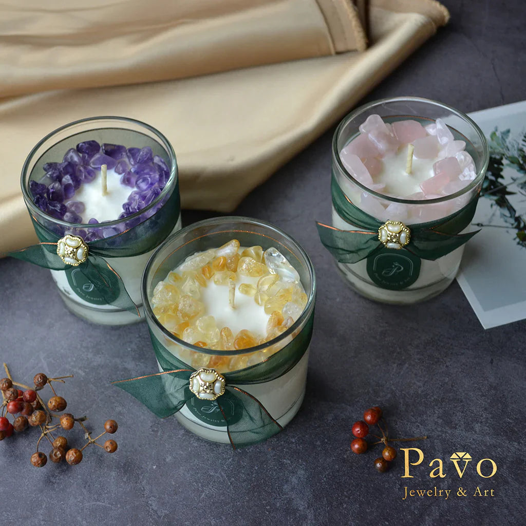 Crystal Energy Candles