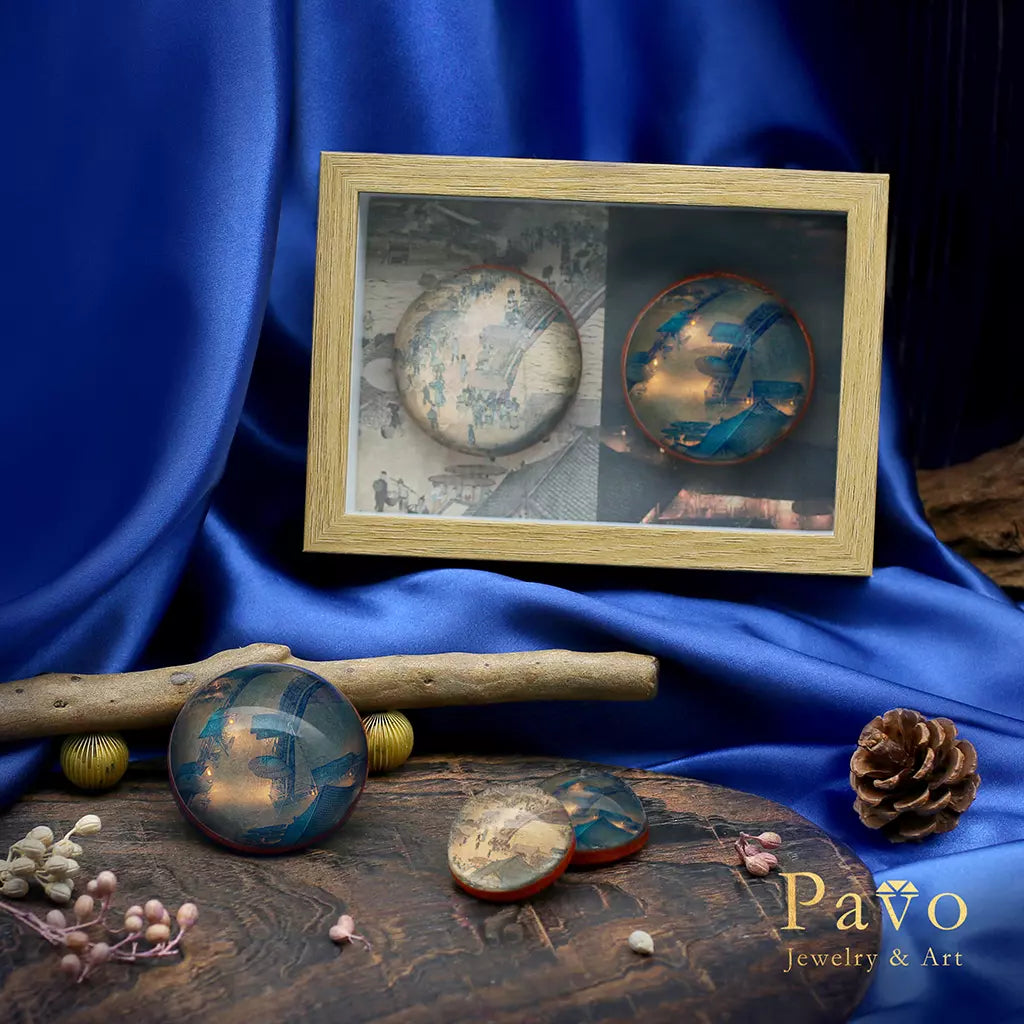 Daytime “Along the River During the Qingming Festival” Art Gemstone Soap