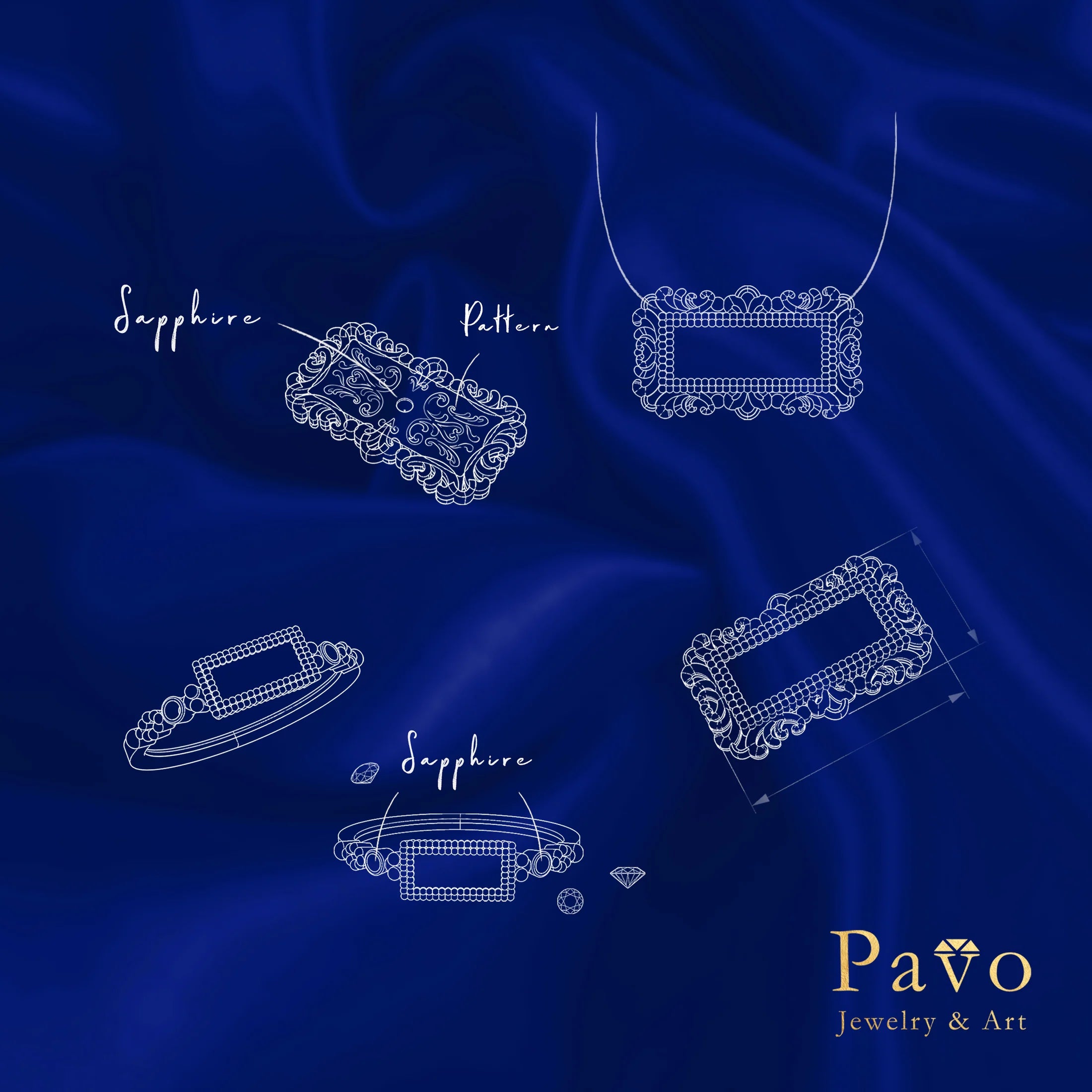 Nightscape "Along the River During the Qingming Festival" Art Inlay Necklace