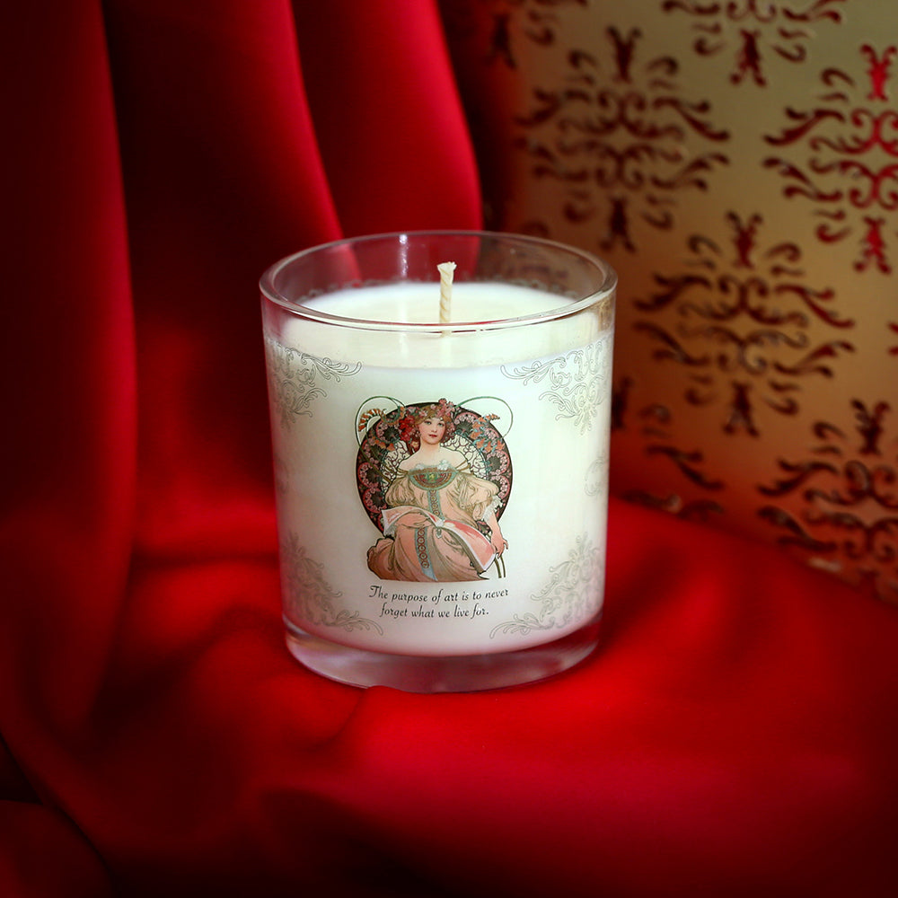 Alphonse Mucha’s F. Champenois Signature Classic Candle