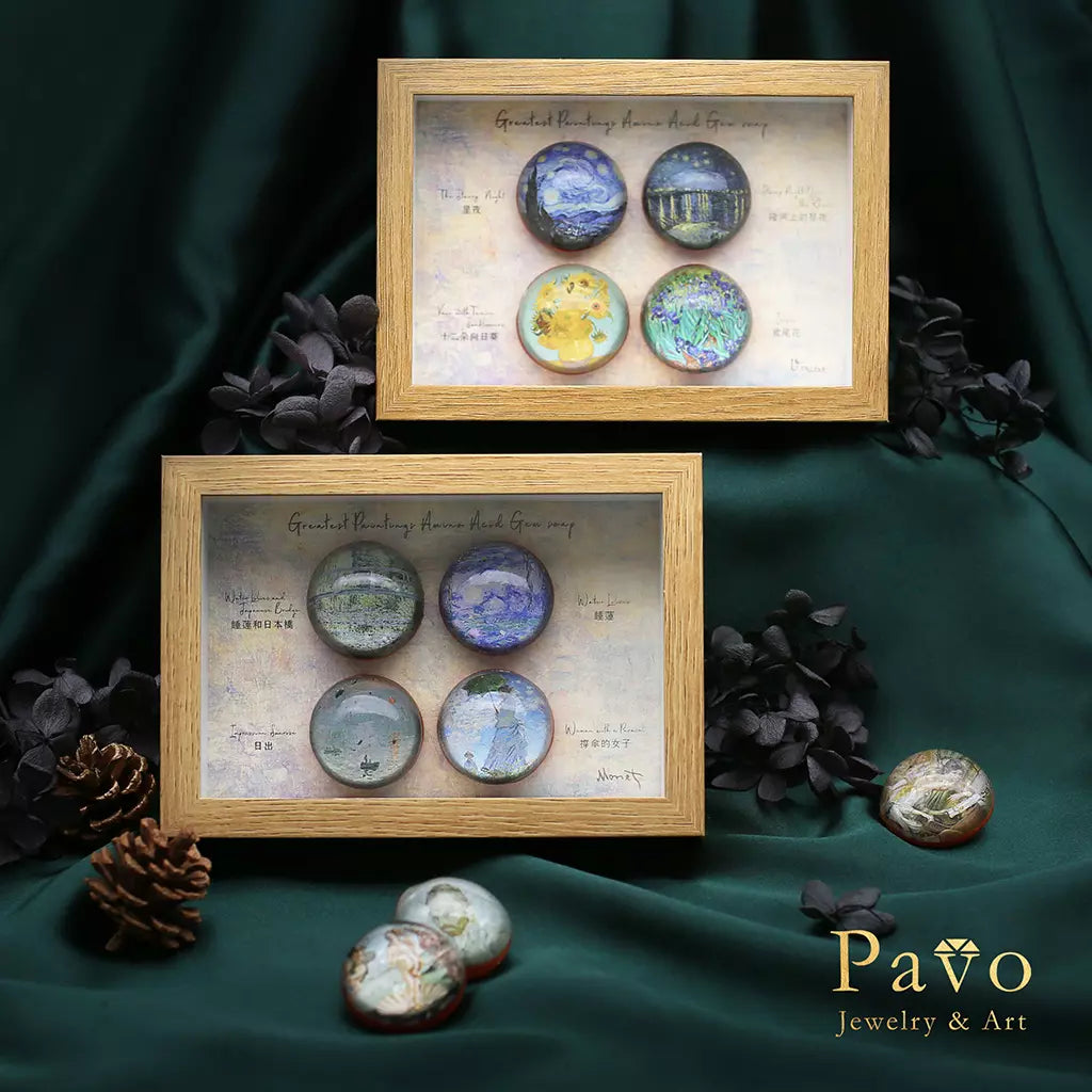 Monet's "Woman with a Parasol" Art Gemstone Soap