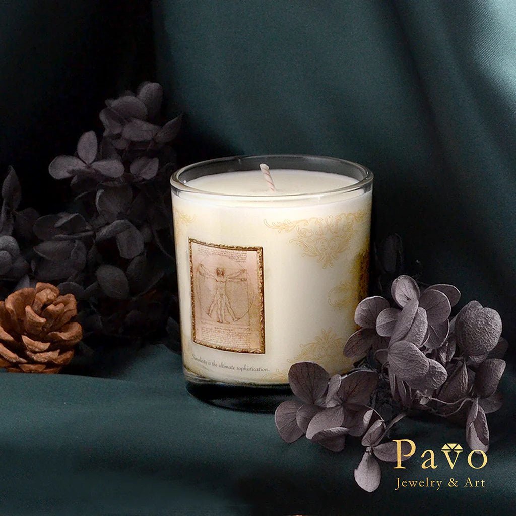 Da Vinci's "Vitruvian Man" Signature Classic Candle