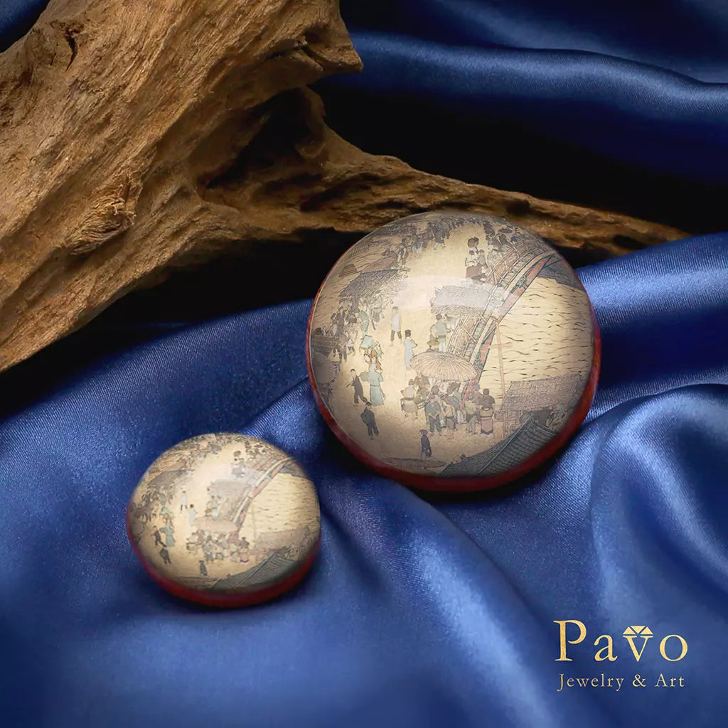 Daytime “Along the River During the Qingming Festival” Art Gemstone Soap