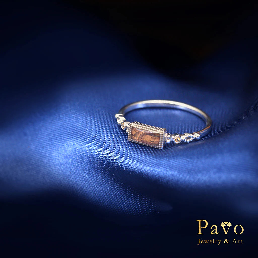 Daytime “Along the River During the Qingming Festival” Art Inlay Ring