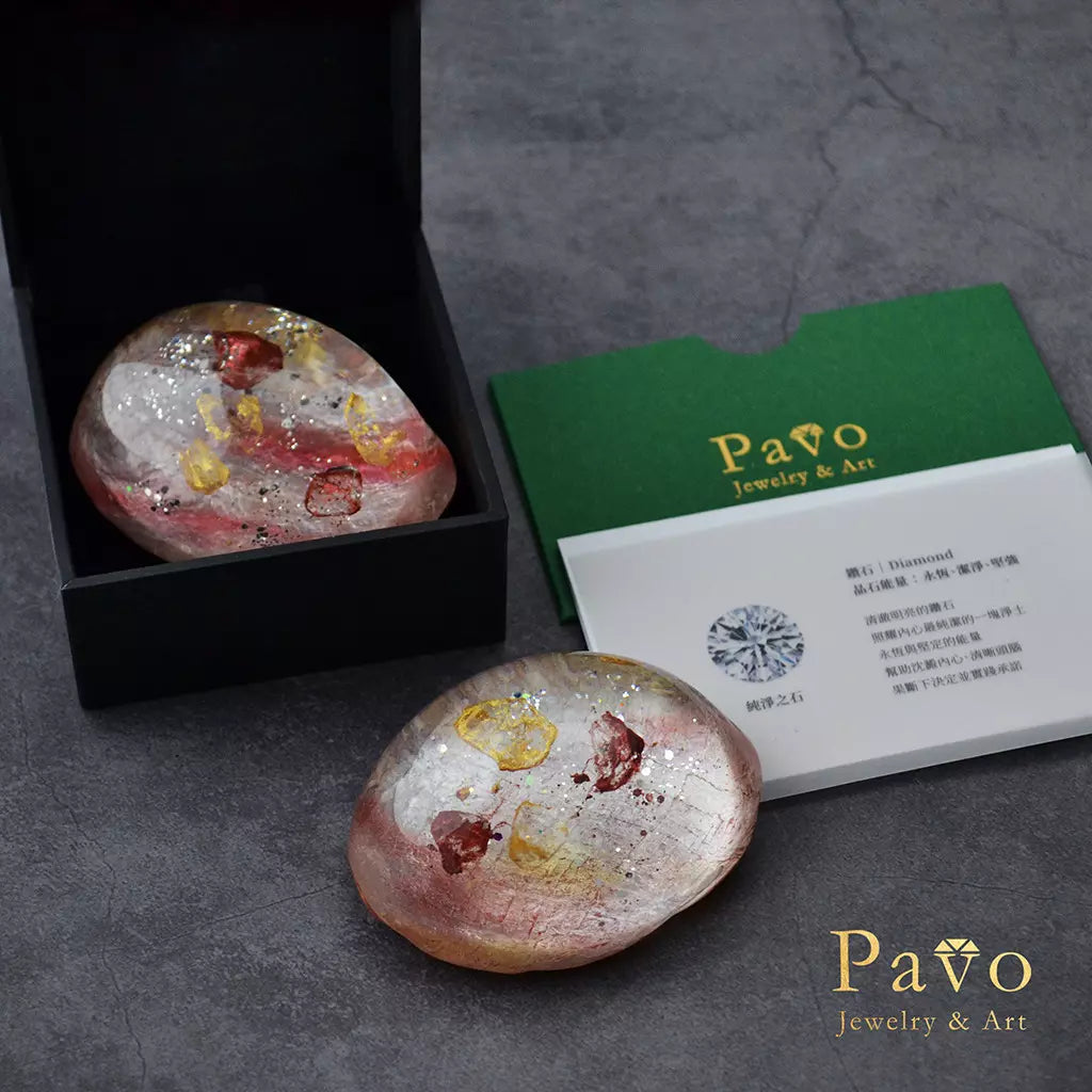 April Birthstone "Diamond" Art Gemstone Soap