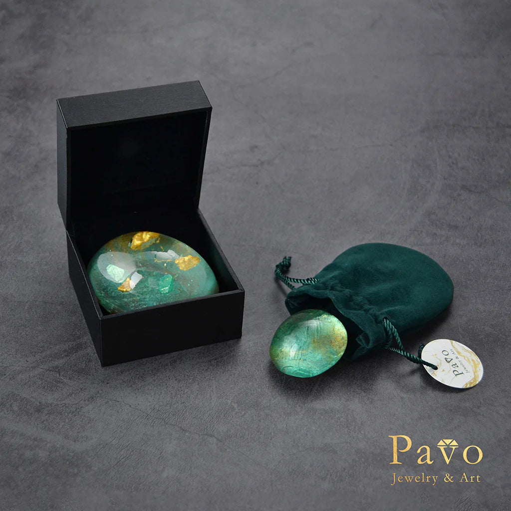 August Birthstone "Peridot" Art Gemstone Soap