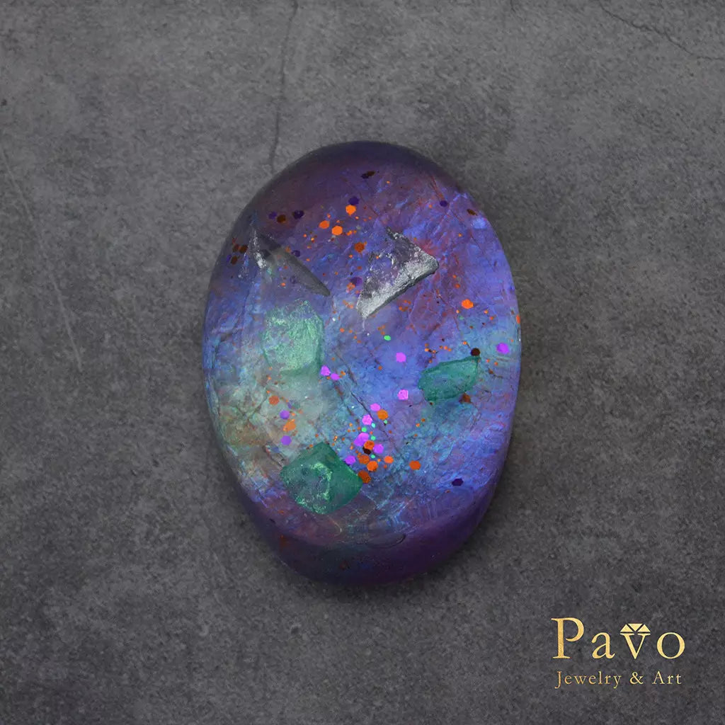 December Birthstone "Tanzanite" Art Gemstone Soap