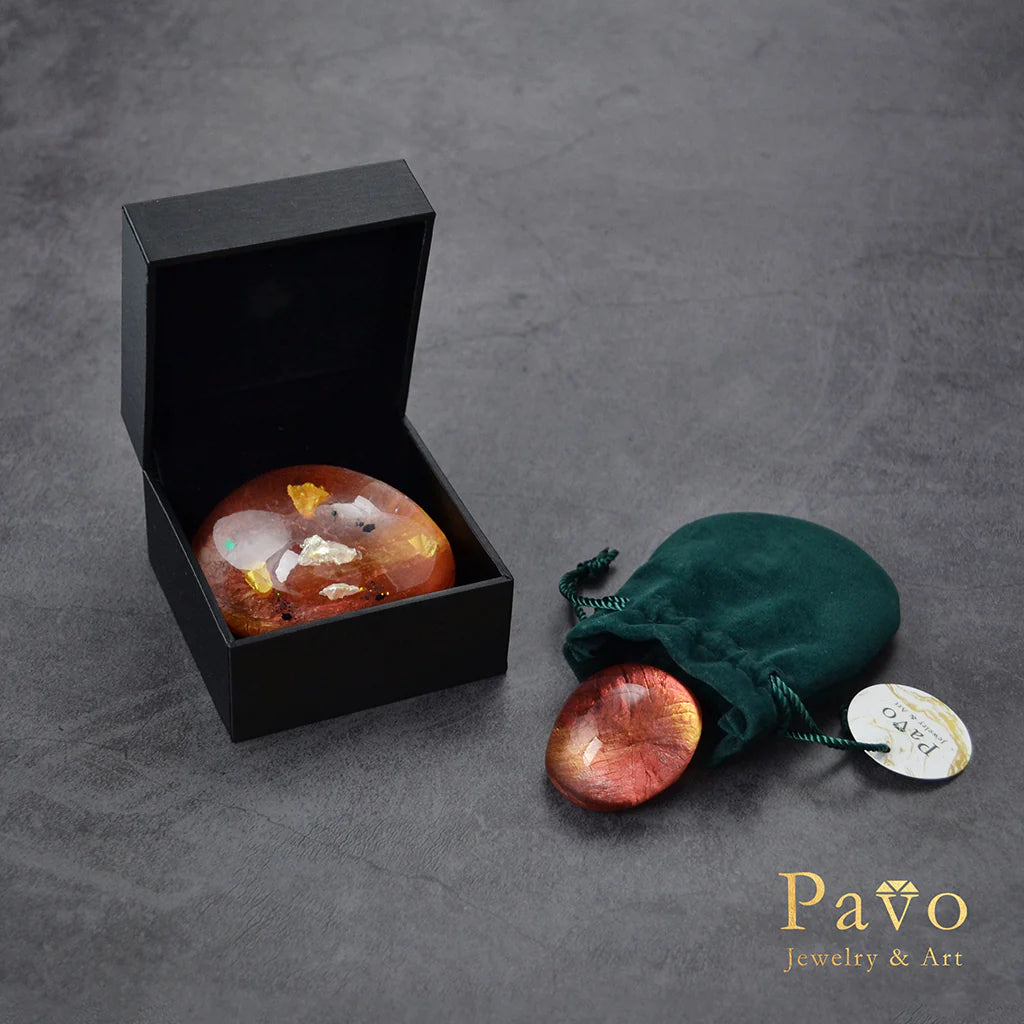 January Birthstone "Garnet" Art Gemstone Soap