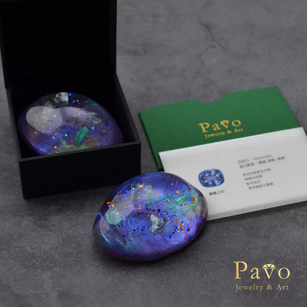 December Birthstone "Tanzanite" Art Gemstone Soap