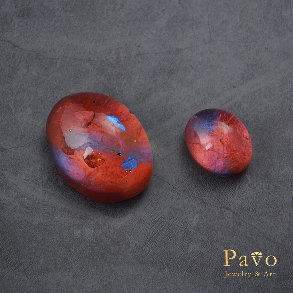 July Birthstone "Ruby" Art Gemstone Soap