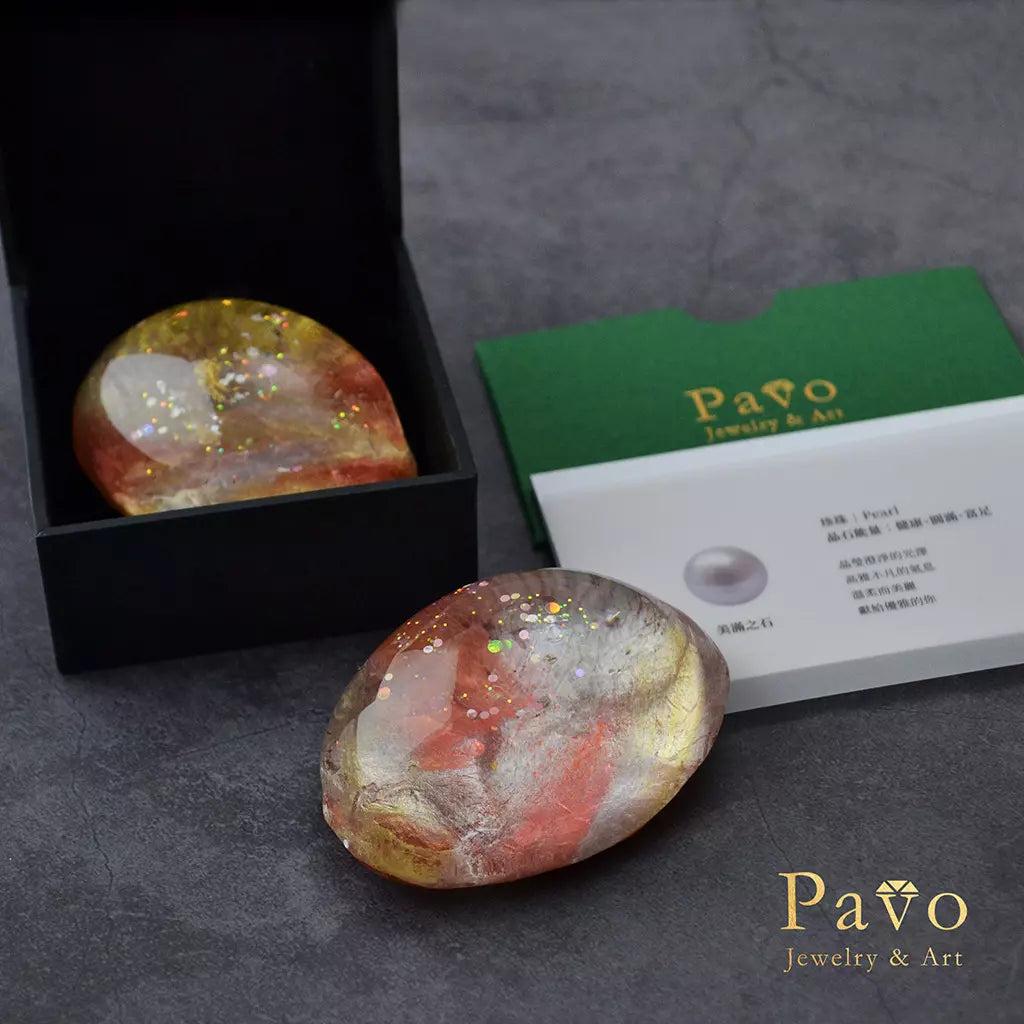 June Birthstone "Pearl" Art Gemstone Soap