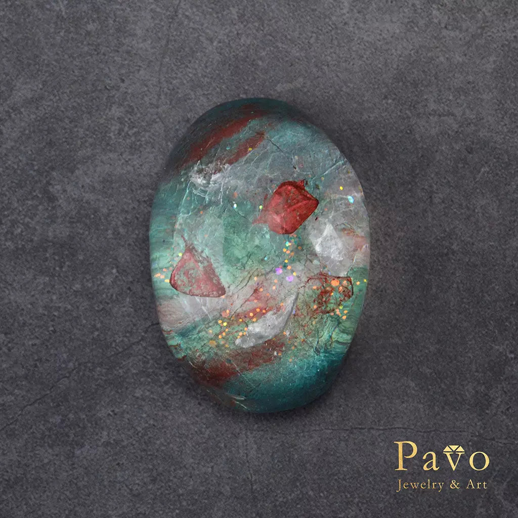 March Birthstone "Aquamarine" Art Gemstone Soap