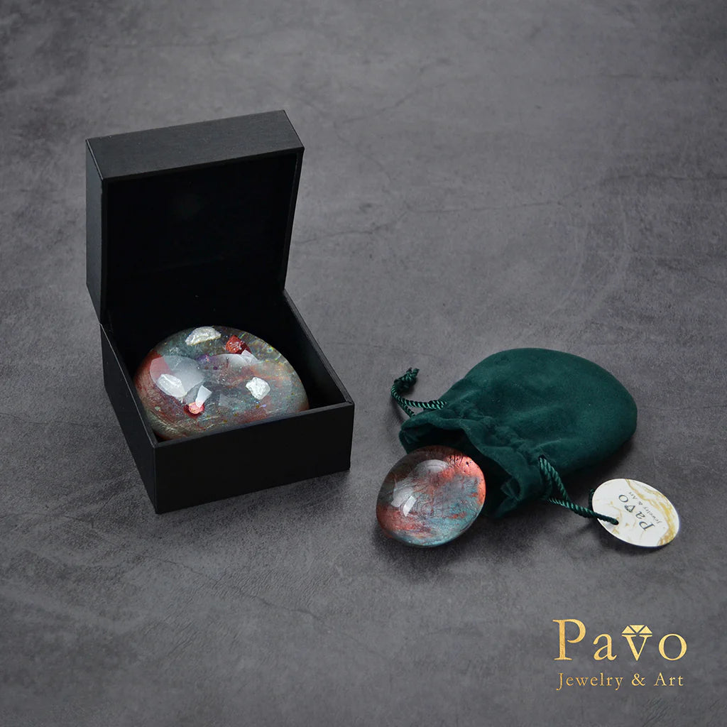 March Birthstone "Aquamarine" Art Gemstone Soap