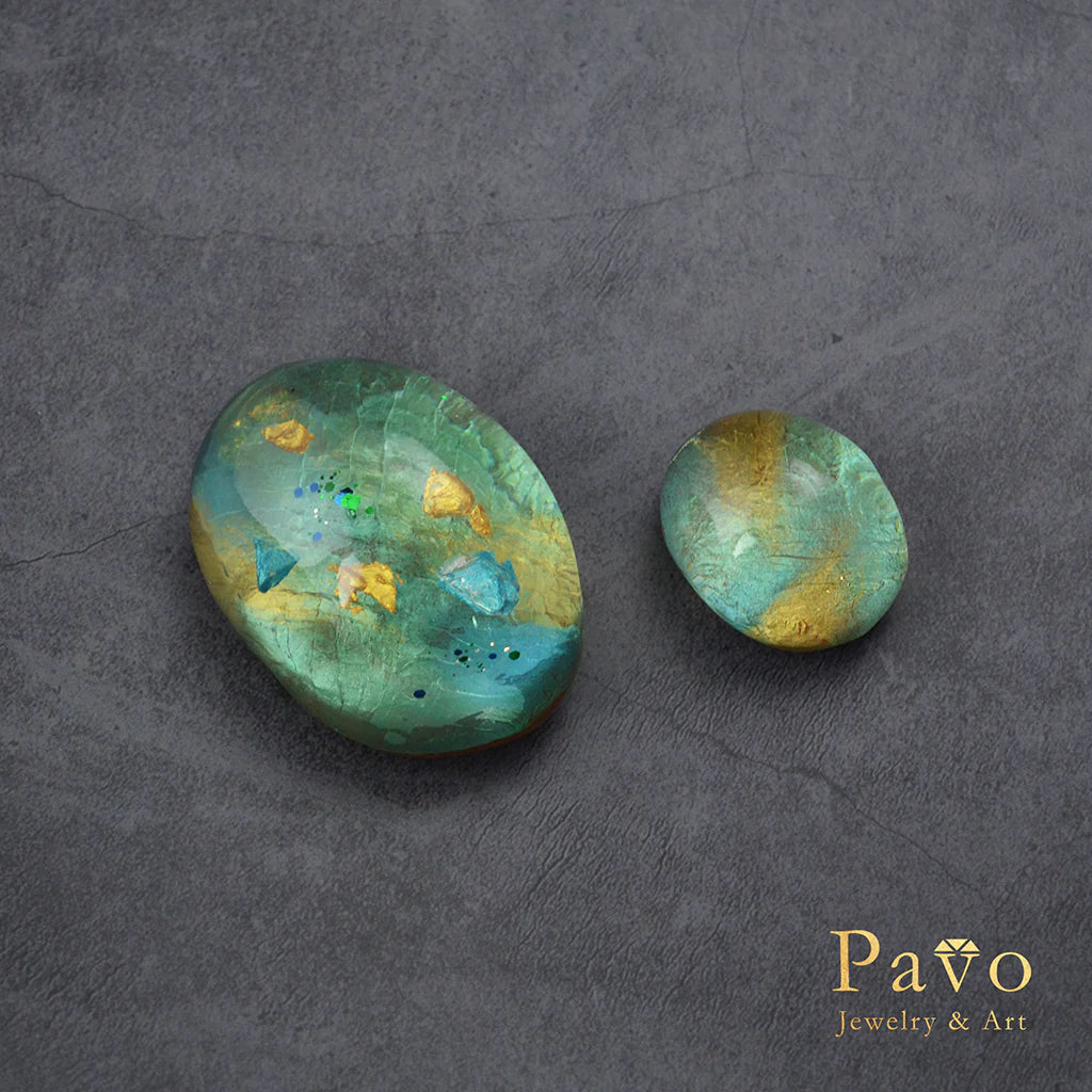 May Birthstone "Emerald" Art Gemstone Soap