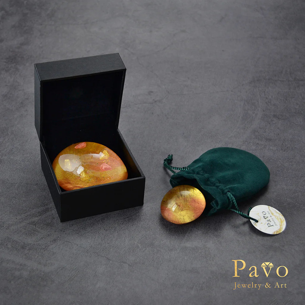 November Birthstone "Citrine" Art Gemstone Soap