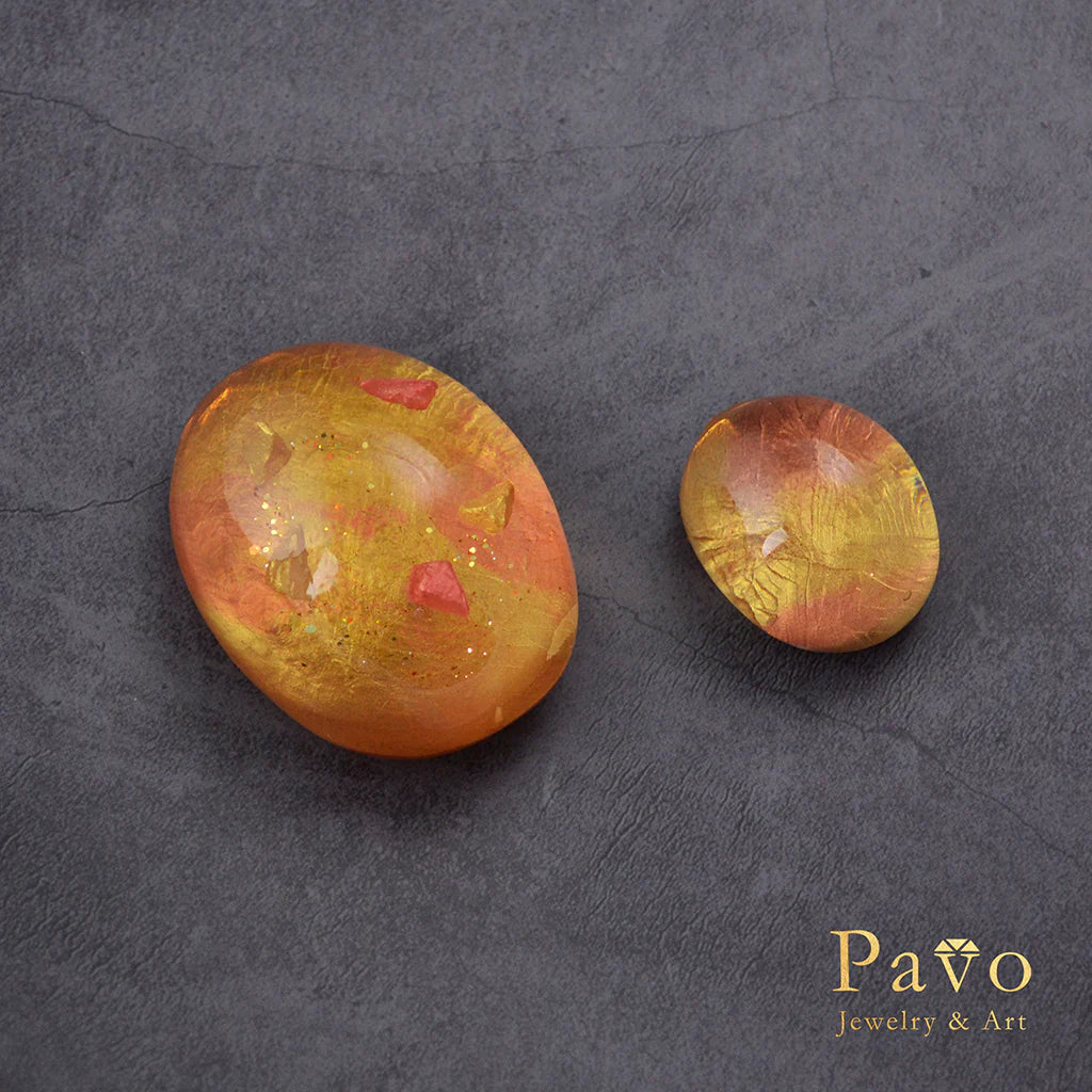 November Birthstone "Citrine" Art Gemstone Soap