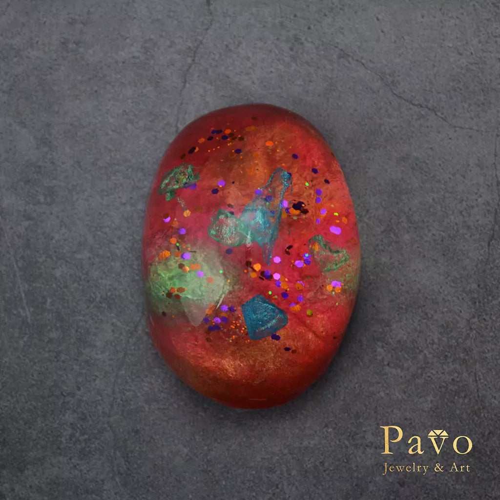 October Birthstone "Tourmaline" Art Gemstone Soap