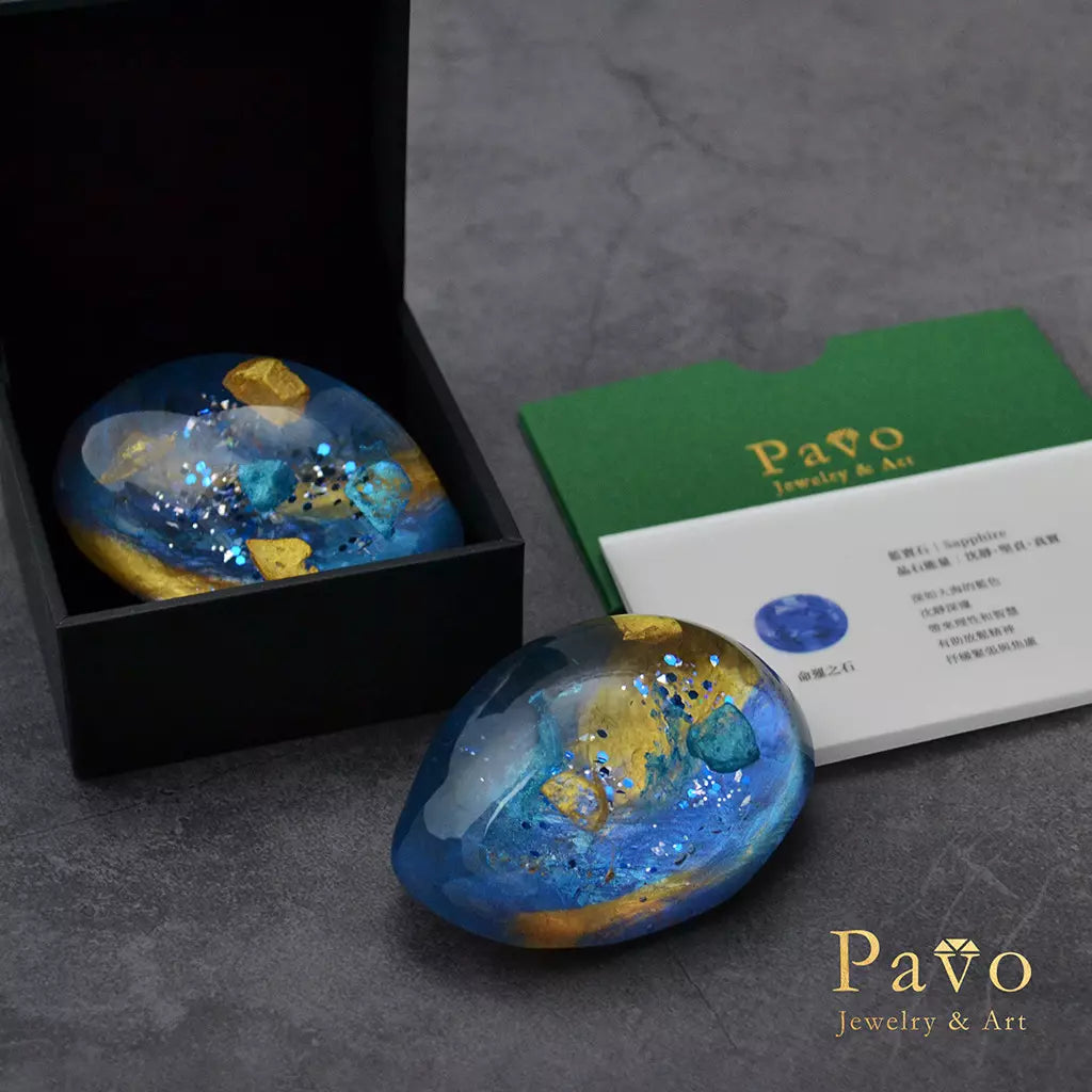 September Birthstone "Sapphire" Art Gemstone Soap