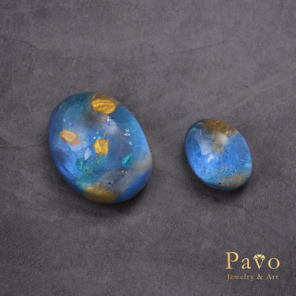 September Birthstone "Sapphire" Art Gemstone Soap