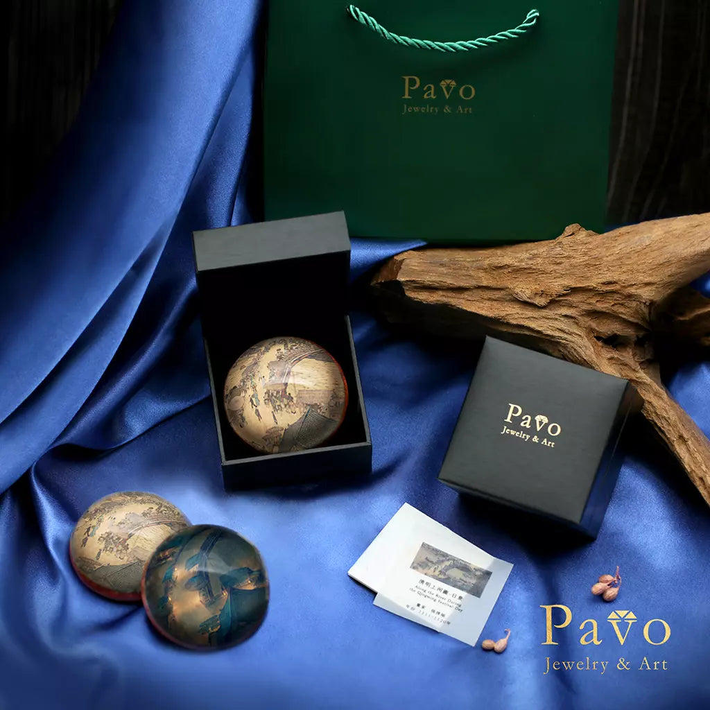 Daytime “Along the River During the Qingming Festival” Art Gemstone Soap