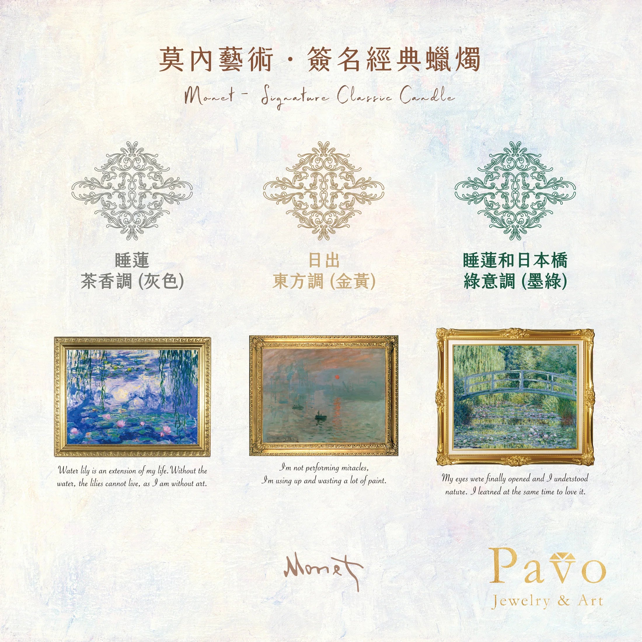 Monet's "Impression, Sunrise" Signature Classic Candle