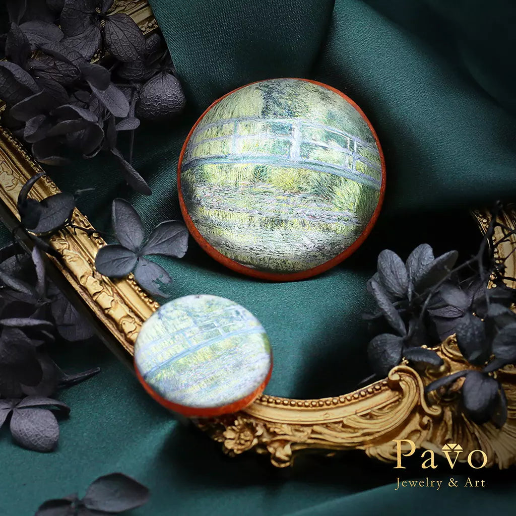 Monet's "Water Lilies and Japanese Bridge" Art Gemstone Soap