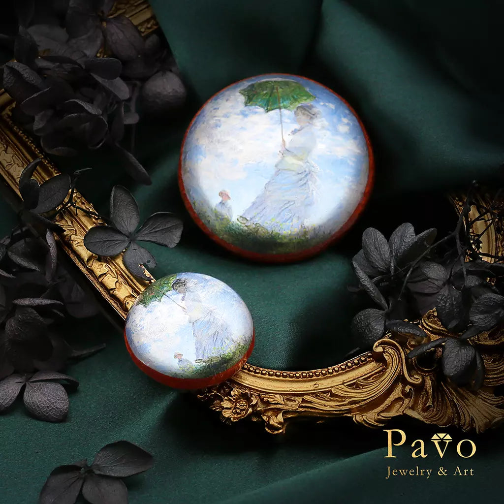 Monet's "Woman with a Parasol" Art Gemstone Soap