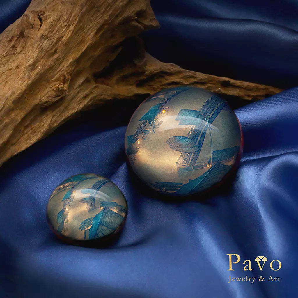 Nighttime “Along the River During the Qingming Festival” Art Gemstone Soap