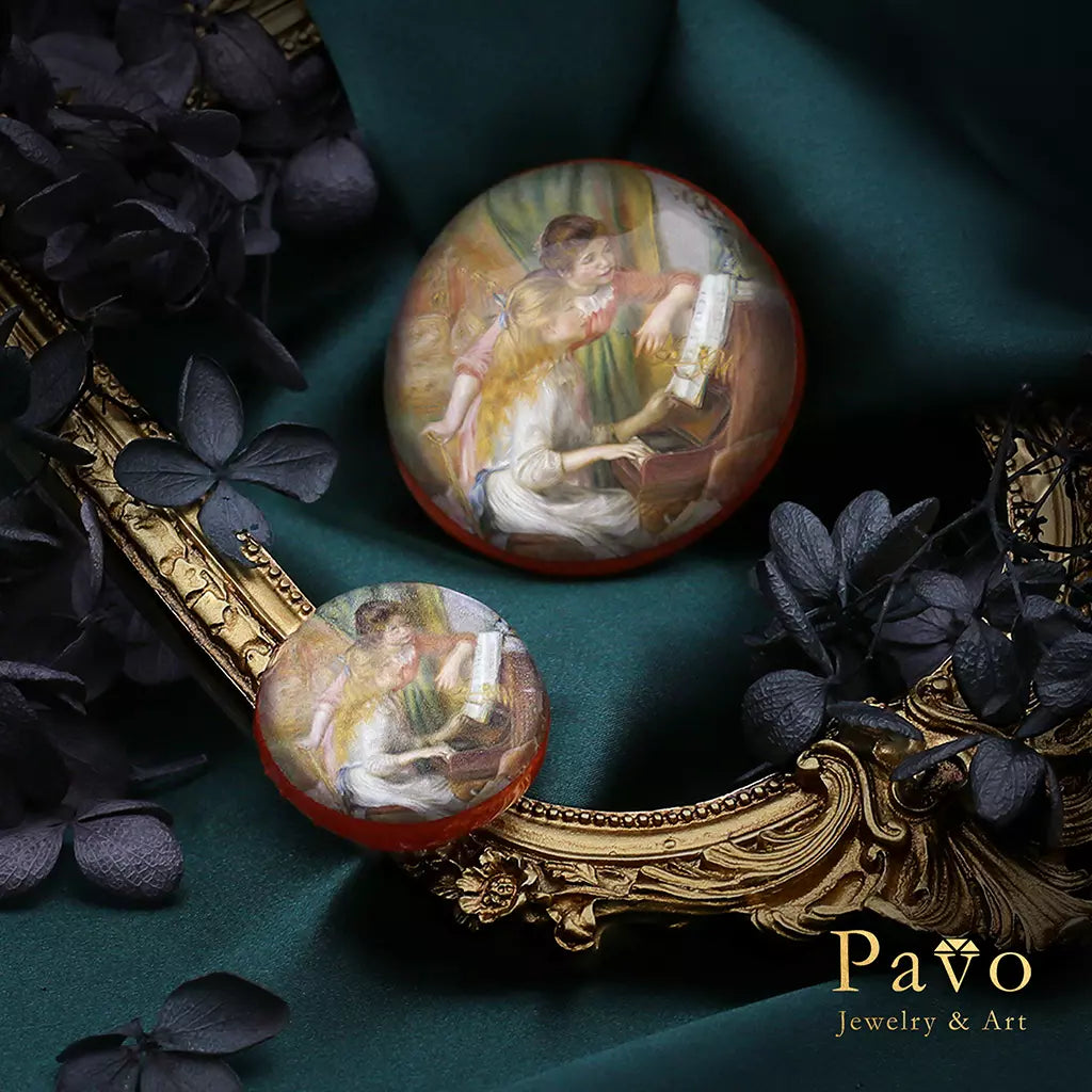 Renoir's "The Girl at the Piano" Art Gemstone Soap