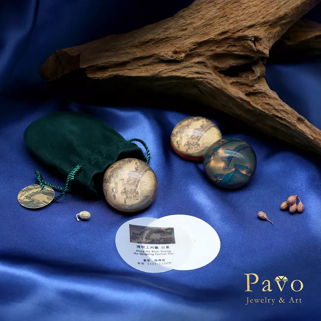 Daytime “Along the River During the Qingming Festival” Art Gemstone Soap