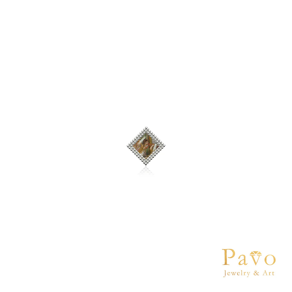 Renoir's "Young Girls at the Piano" Artistic Inlay Earrings