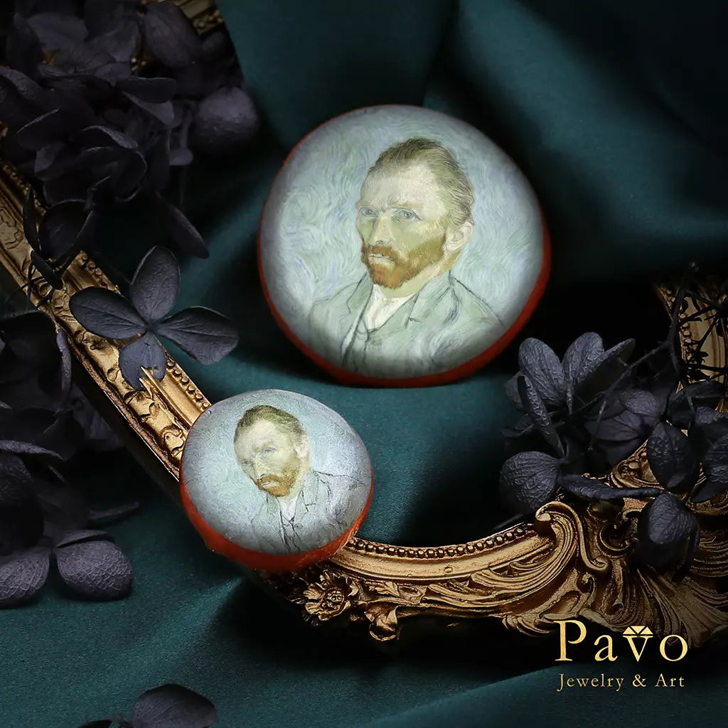 Van Gogh's "Self-Portrait" Art Gemstone Soap