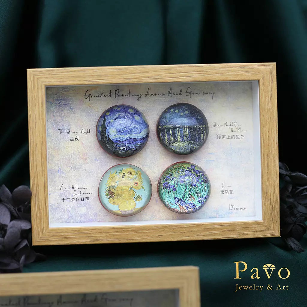 Van Gogh's "Twelve Sunflowers" Art Gemstone Soap