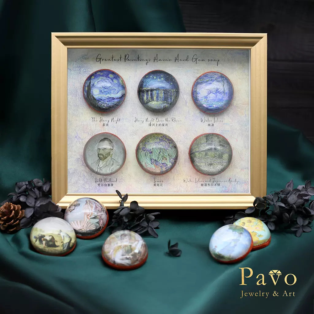 Van Gogh's "Irises" Art Gemstone Soap